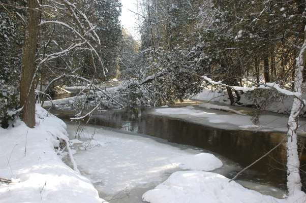river in winter